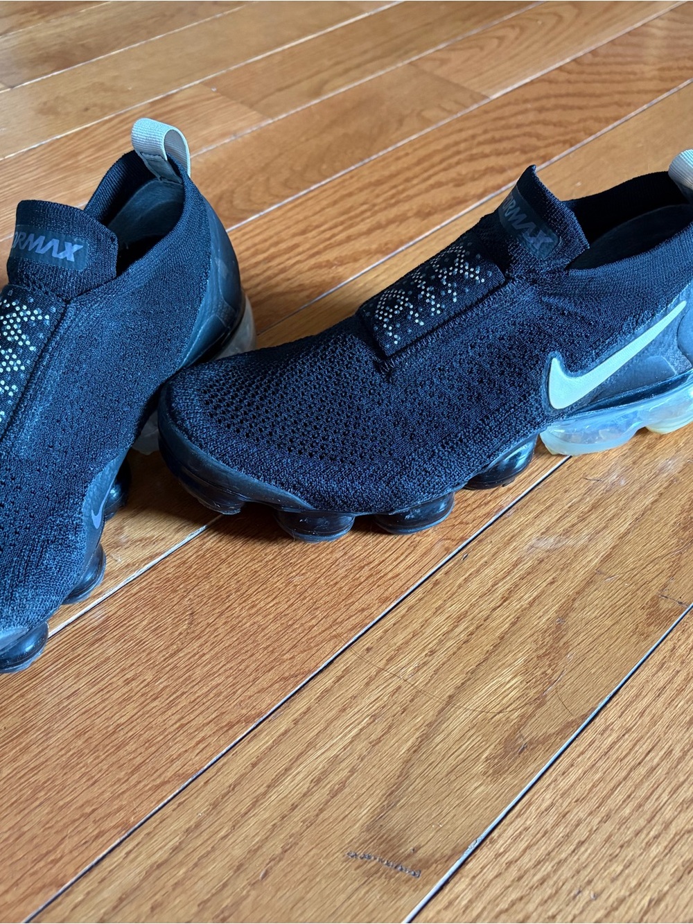 Nike Kids Black Slip-On VaporMax  Sneakers